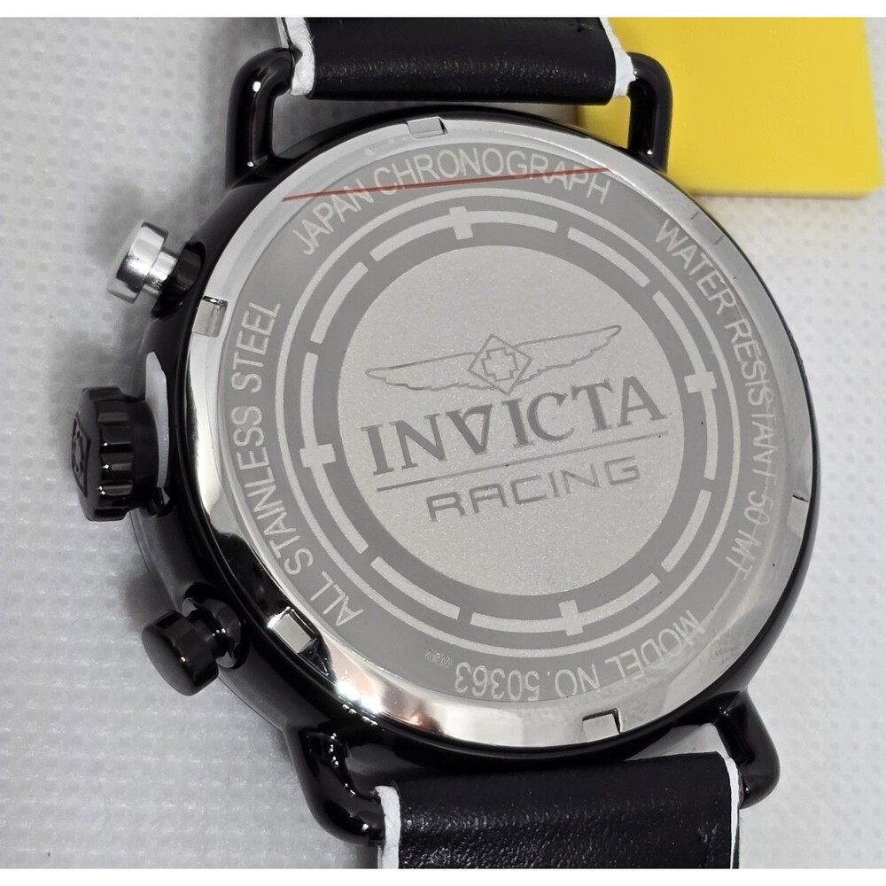 Invicta Racing Men's Watch 44mm White Black 50363 - Picture 6 of 8